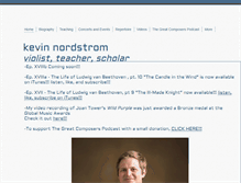 Tablet Screenshot of kevinnordstrom.com